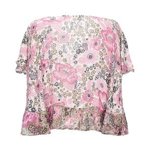 Spell and the Gypsy xxs pink floral blouse